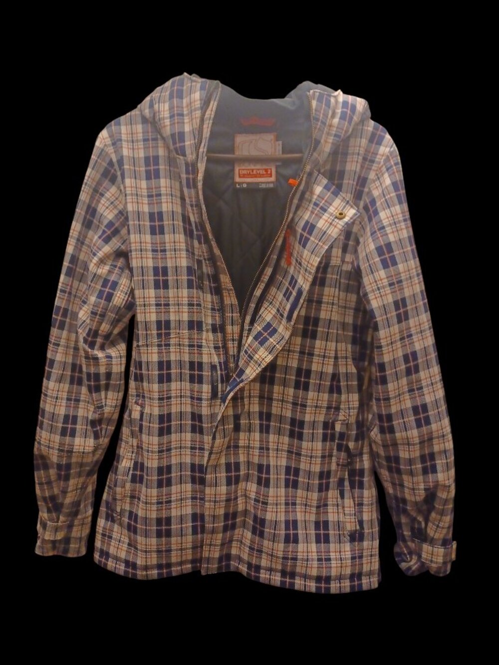 Bonfire Dry Level 2 women's plaid snowboarding jacket Size Large